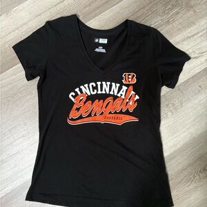 NFL Black V-Neck Women's T-Shirt